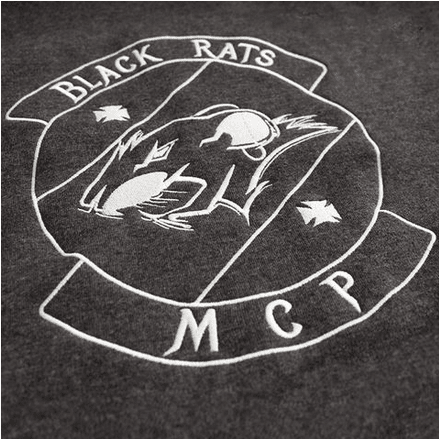 Logo broderie Black Rats