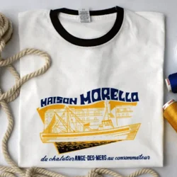 Tee-shirt-personnalisé-bicolore-impression