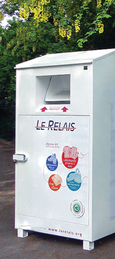 Borne de recyclage Le Relais