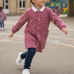 tablier-scolaire-à-carreaux-personnalisé