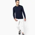 pull en maille brodé modèle Dijon