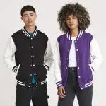 Varsity jacket bicolore imprimé modèle Metz