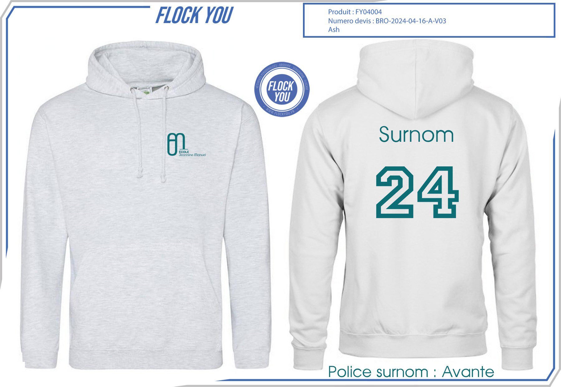 Sweat de promo Stanislas HX5