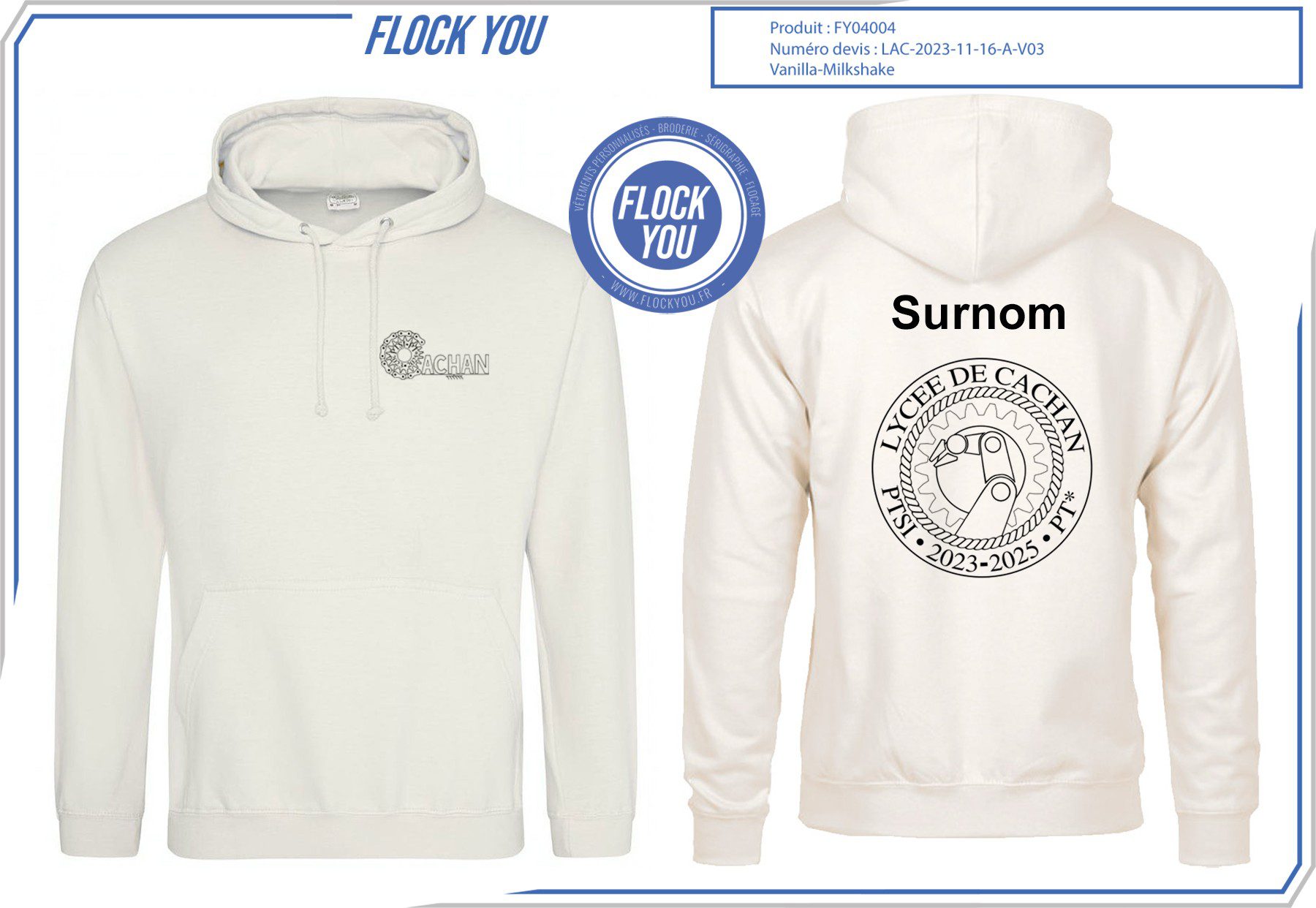 LYCEE POLYVALENT DE CACHAN - Vêtements personnalisés