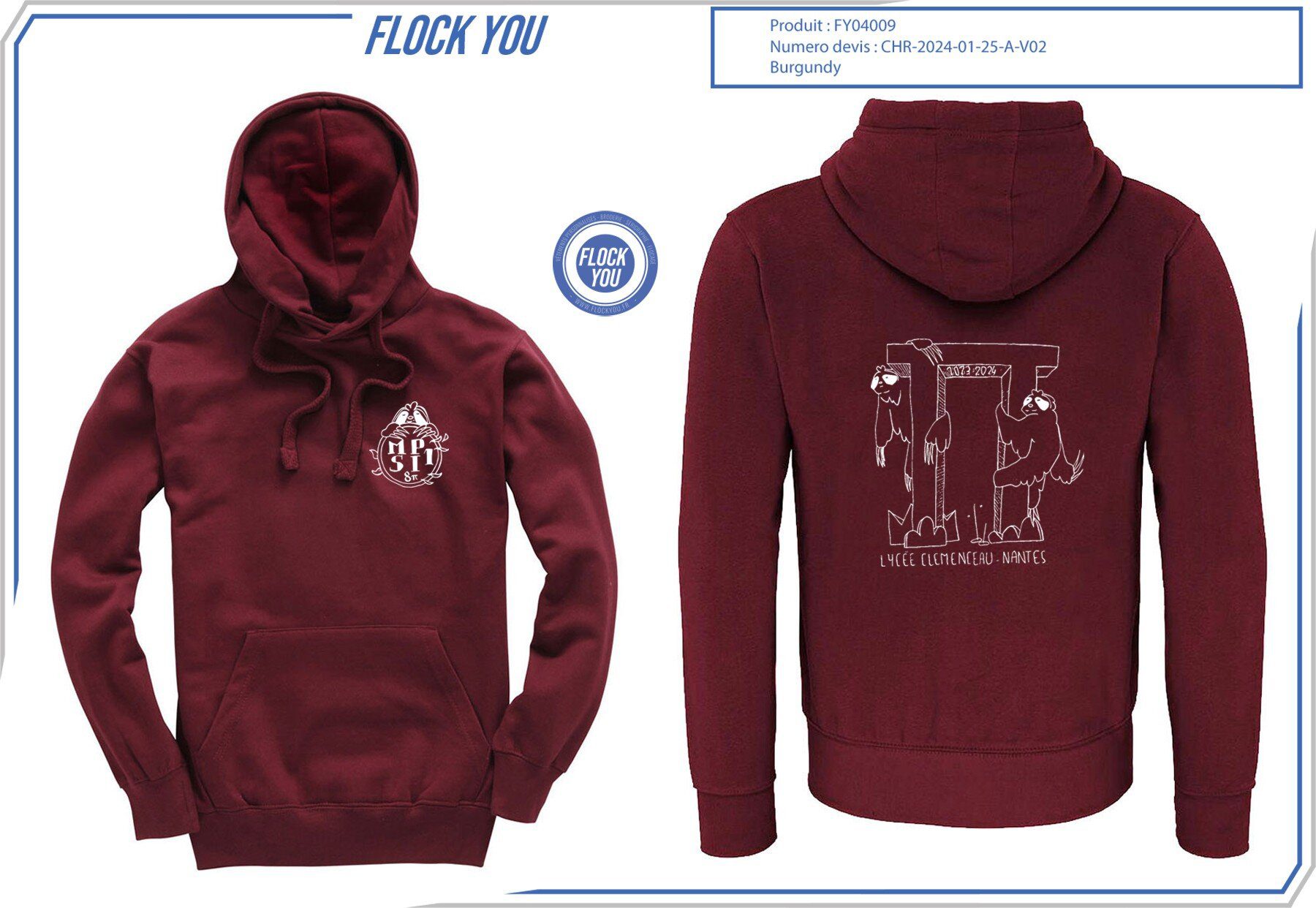 MPSI LYCEE CLEMENCEAU - Vêtements personnalisés