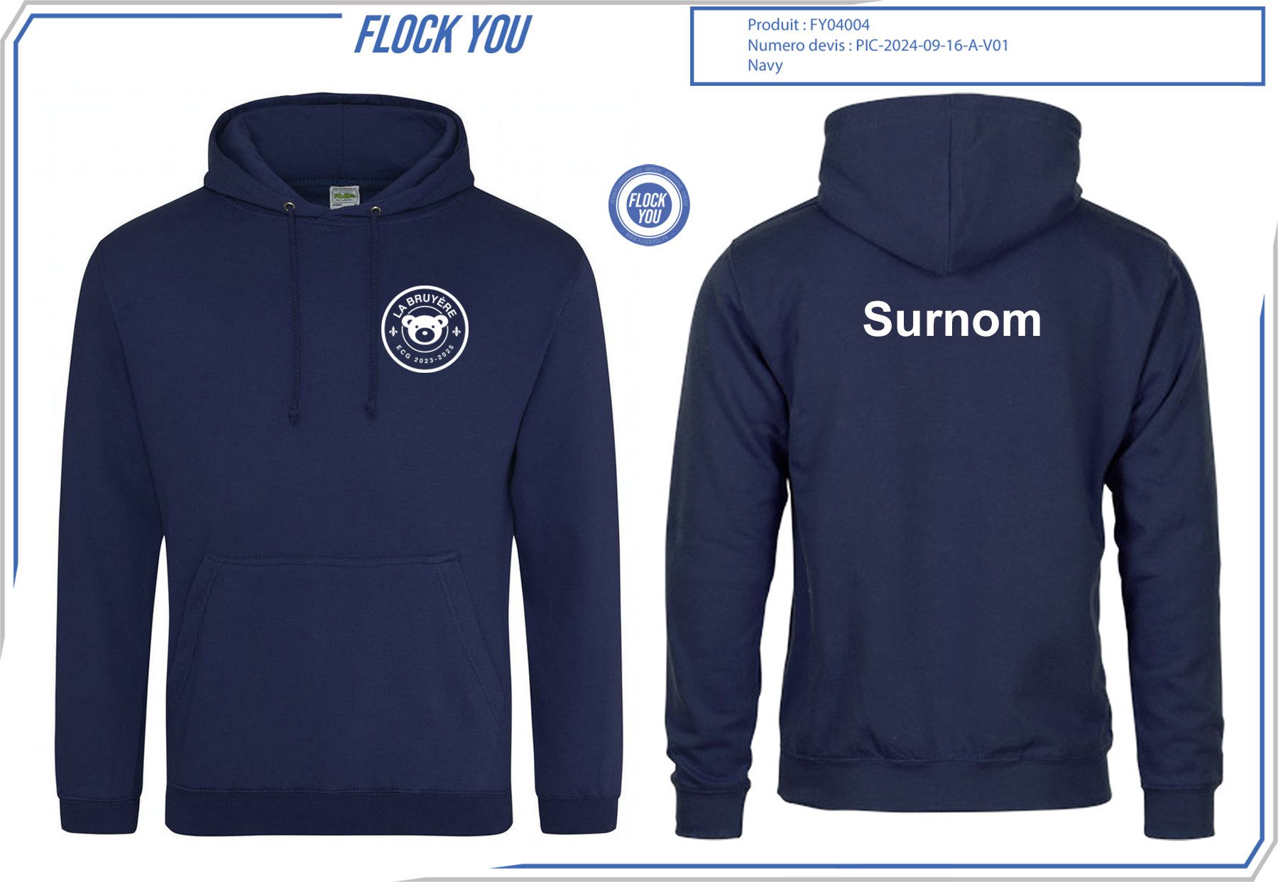 Sweat de promo Stanislas HX5