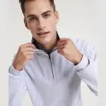 pull à col zippé imprimé modèle Saint Nazaire