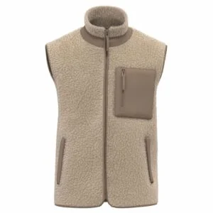 veste sherpa sans manches personnalisée