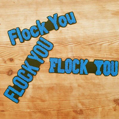 Logo Flock You broderie bouclette